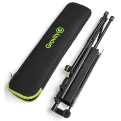 Gravity NS 441 B - Kompakt foldbart nodestativ med taske - Sort