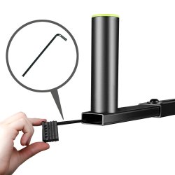 Gravity SAT 36 B Justrbar T-Bar til hjttalerstativ