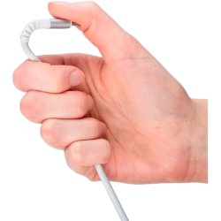 Goobay USB-C - USB-A 2.0 Supersoft Tekstilkabel, 3A -  Hvid