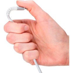 Goobay USB-C 2.0 Supersoft Tekstilkabel, 3A -  Hvid