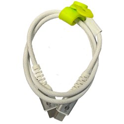 Goobay USB-C 2.0 Supersoft Tekstilkabel, 3A -  Hvid