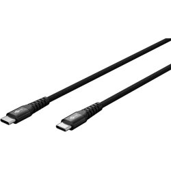 Goobay USB-C 2.0 Supersoft Tekstilkabel 3A - Sort