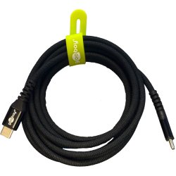 Goobay USB-C 2.0 Supersoft Tekstilkabel 3A - Sort