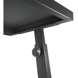 Gravity FDJT 01 justerbart DJ og Studio Bord med Laptop og Monitor hylde