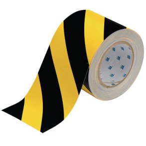 Brady ToughStripe Gulvmarkeringstape - Sort/Gul
