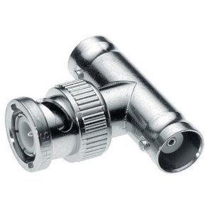BNC T-stykke 1xHan til 2xHun - 50ohm