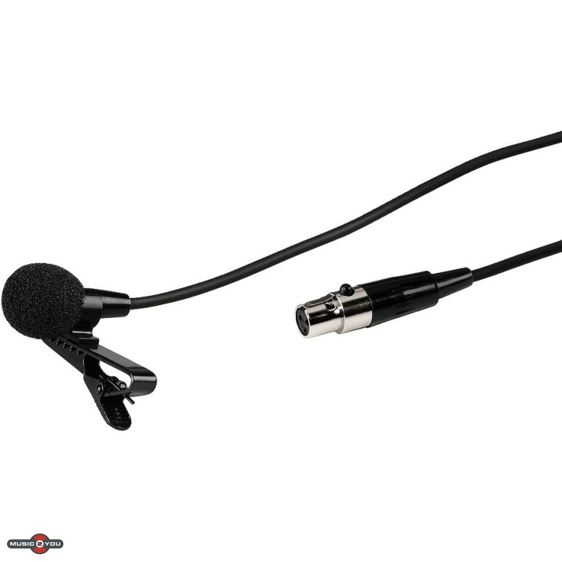 Monacor ECM-300L Clips / Lavalier / Knaphuls-mikrofon (Kugle) - Sort