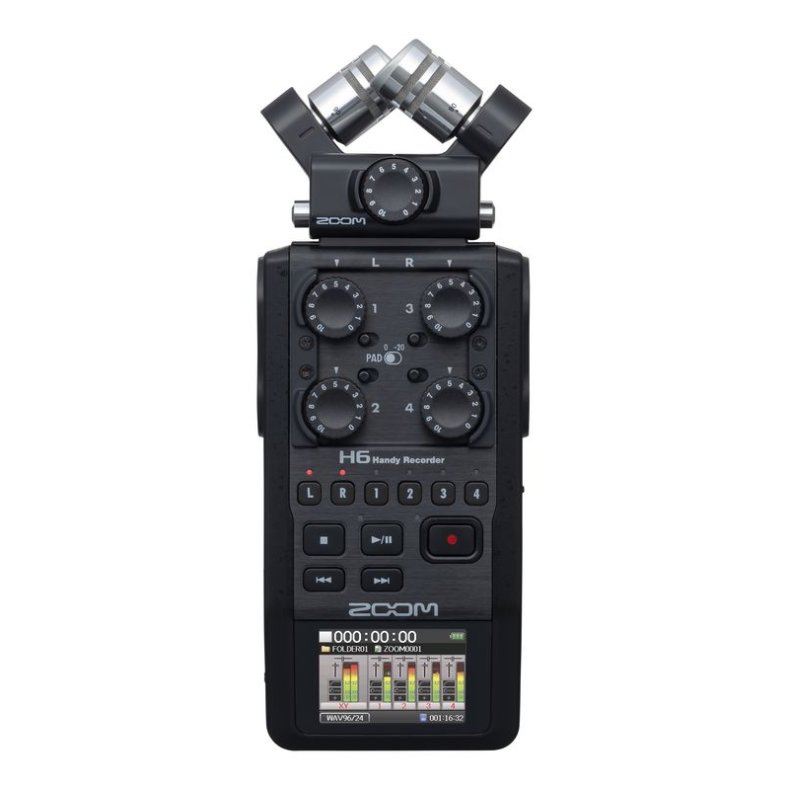 Zoom H6 Black Hndholdt recorder