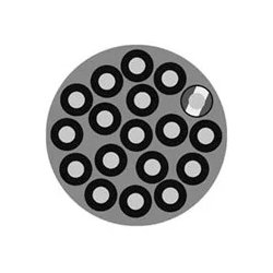 HELU Multikabel PVC 18mm 18x2,5mm - Sort (Meterml)