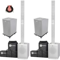 HK Audio Polar 10 MK2 - Bundle - Komplet PA - Hvid