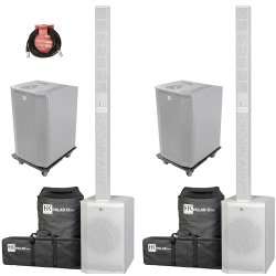 HK Audio Polar 12 MK2 - Bundle - Komplet PA - Hvid