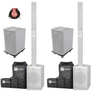 HK Audio Polar 12 MK2 - Bundle - Komplet PA - Hvid