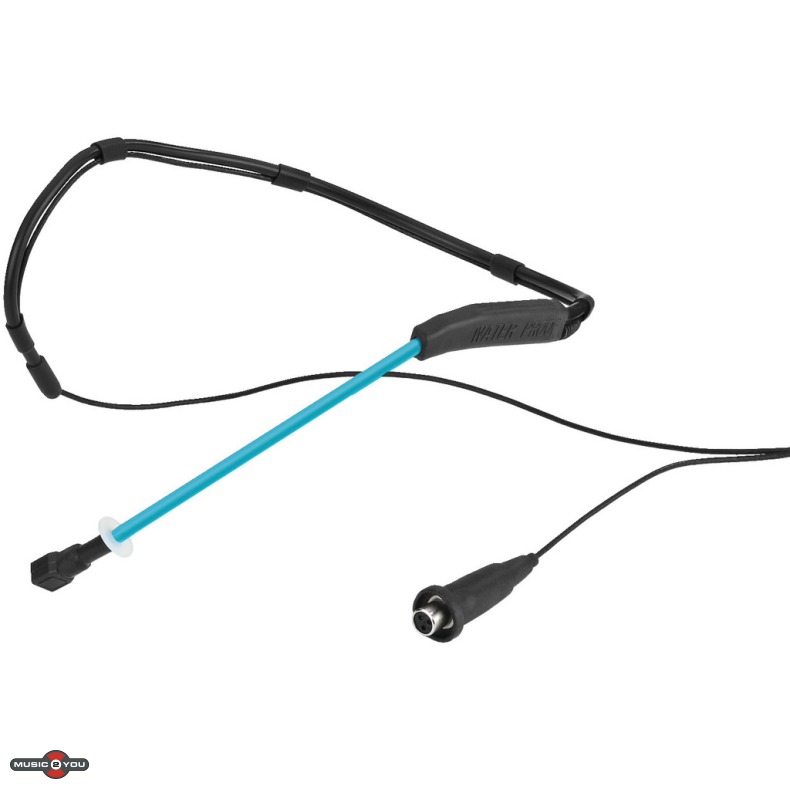 Monacor HSE-200WP/BL - Fitness Headset mikrofon med 3pol mini XLR stik
