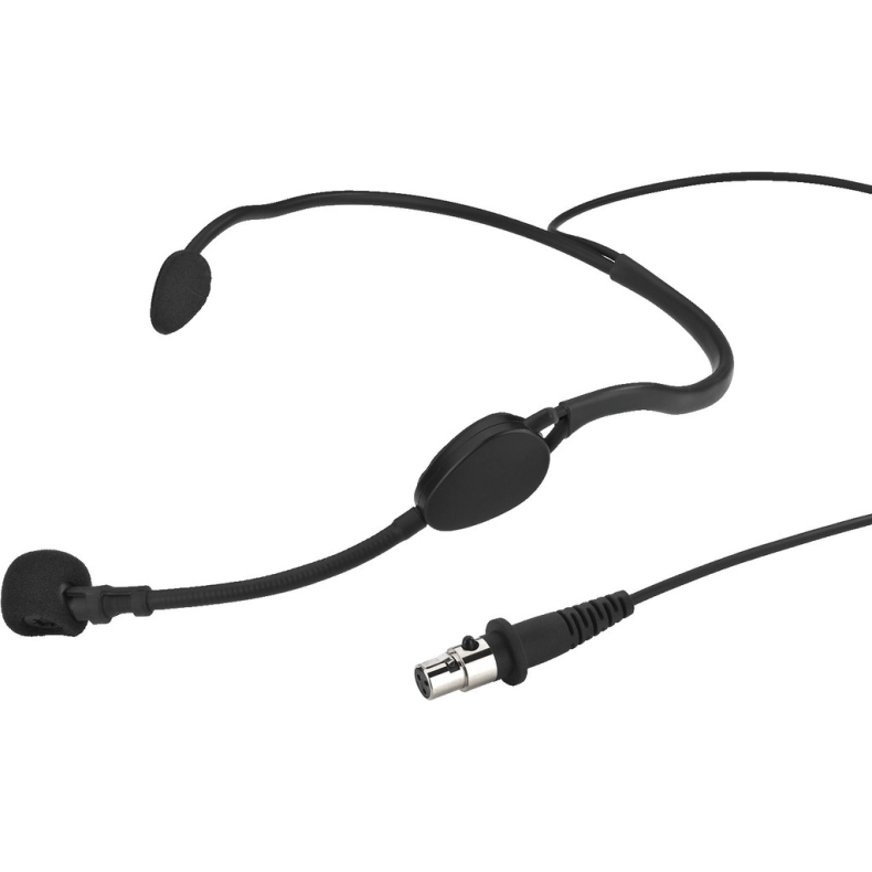 Monacor HSE-70WP - Fitness Headset mikrofon med 3pol mini XLR stik