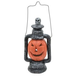 Halloween Skrmme Grskar Lanterne - 35 cm