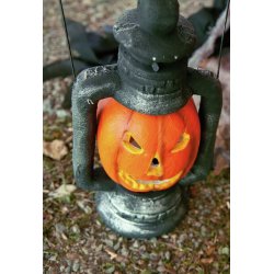 Halloween Skrmme Grskar Lanterne - 35 cm