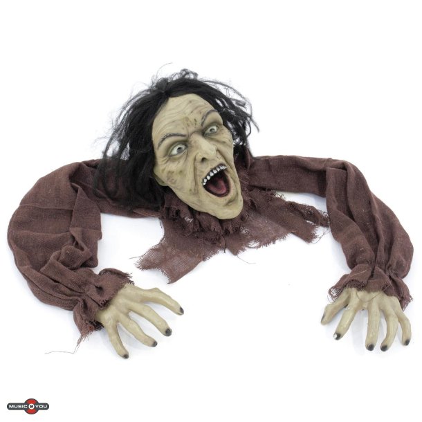 Halloween Kravlende Zombie Figur - 140 cm