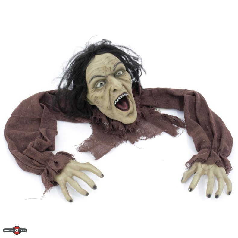 Halloween Kravlende Zombie Figur - 140 cm