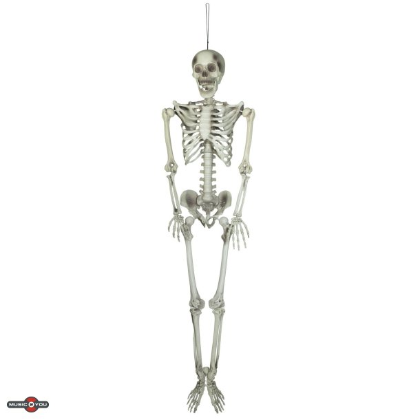 Halloween Skelet Figur til ophng med formbar dele - 150 cm