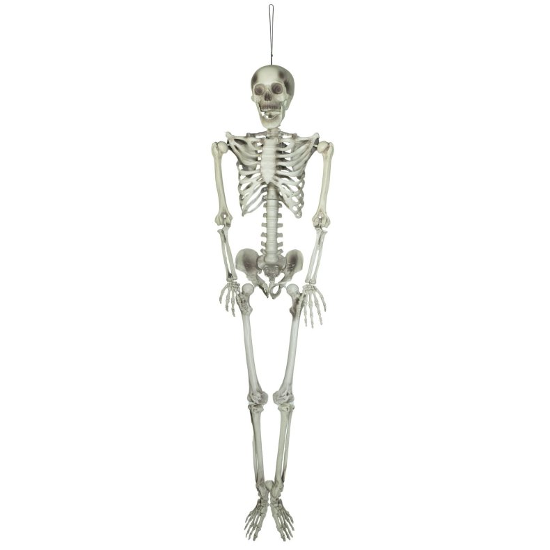 Halloween Skelet Figur til ophng med formbar dele - 150 cm