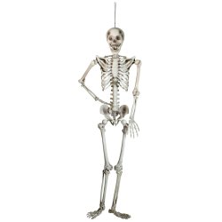 Halloween Skelet Figur til ophng med formbar dele - 150 cm