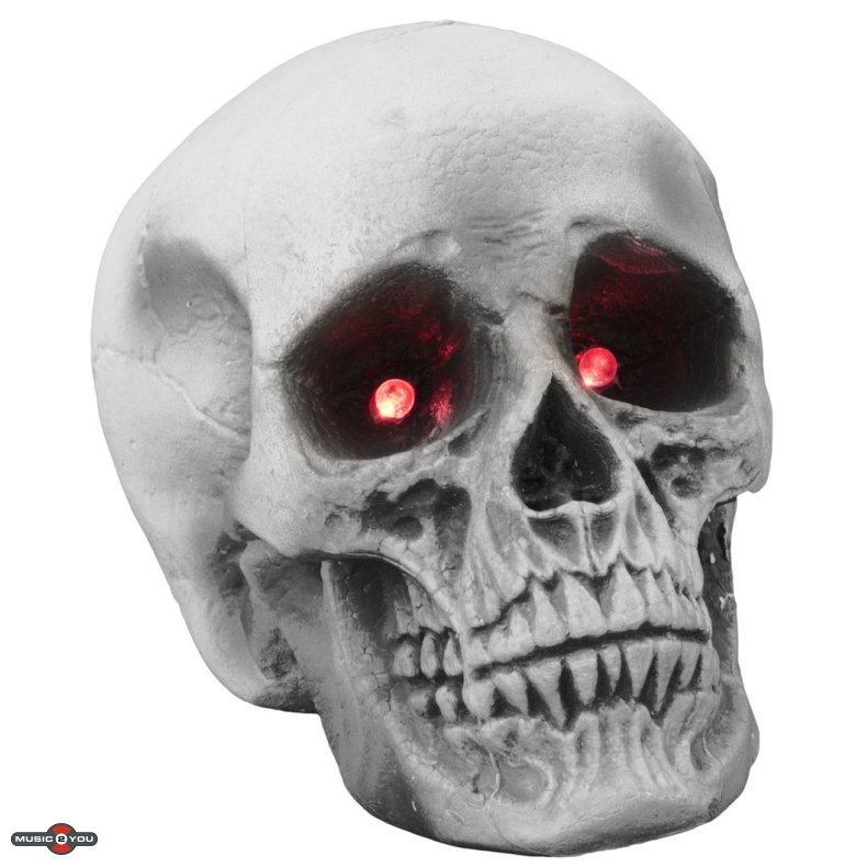 Halloween Kranie med LED lys