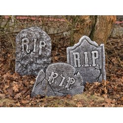 Halloween R.I.P. Gravesten st med 3 stk.