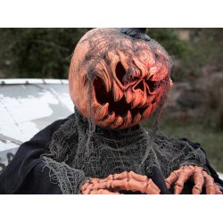 Halloween Grskar Zombie-figur med effekter - 50 cm