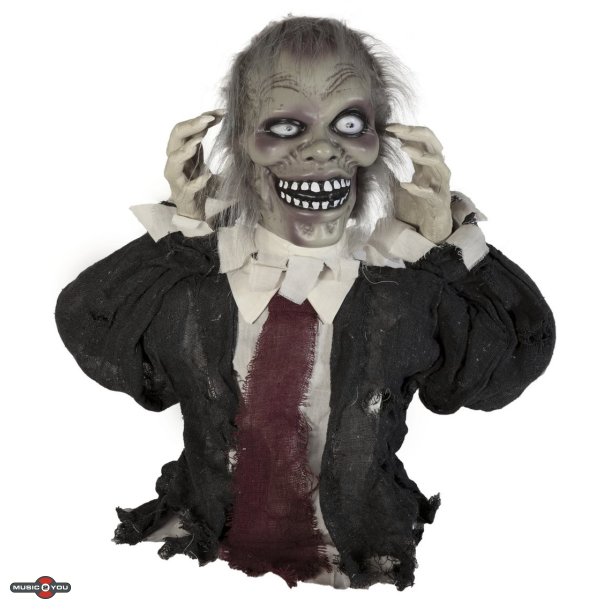 Halloween Klovne Zombie Figur med effekter - 67 cm