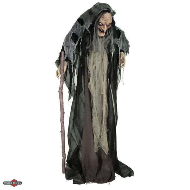 Halloween Full-size Hekse Figur med effekter - 160 cm