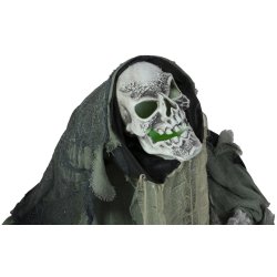Halloween Full-size Skelet Figur Stende med effekter - 160 cm