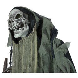 Halloween Full-size Skelet Figur Stende med effekter - 160 cm