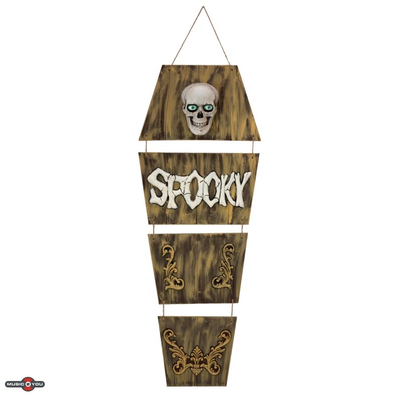 Halloween Spgelseskiste ophng med animation - 150 cm