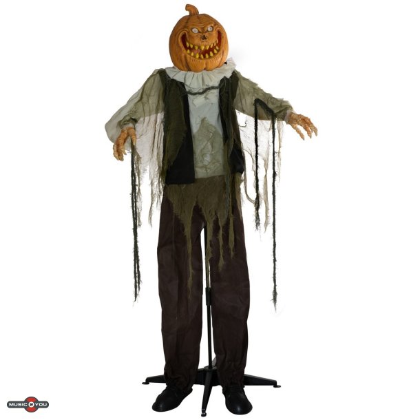 Halloween Full-size Grskarmand Figur med effekter - 170 cm