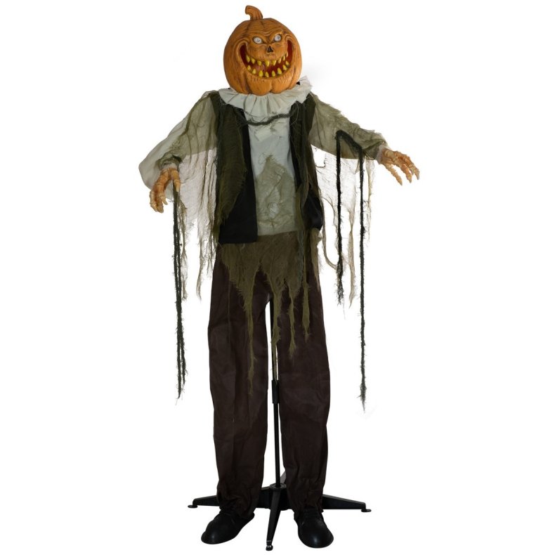 Halloween Full-size Grskarmand Figur med effekter - 170 cm