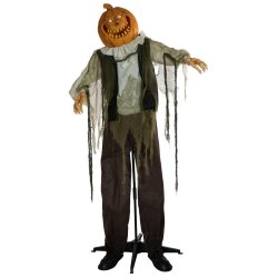 Halloween Full-size Grskarmand Figur med effekter - 170 cm