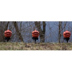 Halloween Grskar Havest med lys - 3 stk.