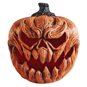 Halloween Grskar med Monster ansigt - 25 cm