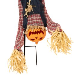 Halloween Full-size Grskarmand Figur med effekter - 150 cm