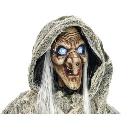 Halloween Full-size Grn Hekse Figur med effekter - 175 cm