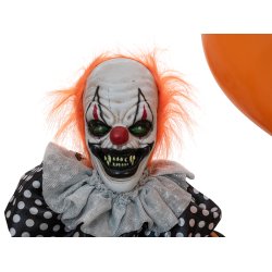 Halloween Full-size Ballon Klovn Figur med effekter - 166 cm