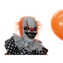 Halloween Full-size Ballon Klovn Figur med effekter - 166 cm
