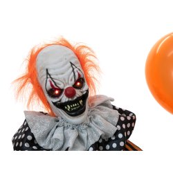 Halloween Full-size Ballon Klovn Figur med effekter - 166 cm