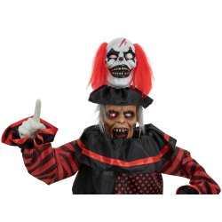 Halloween Full-size Pop-Up Klovn Figur med effekter - 180 cm