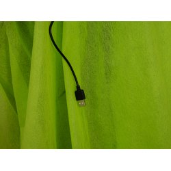 Halloween Full-size Grn Skelet Figur med effekter - 175 cm