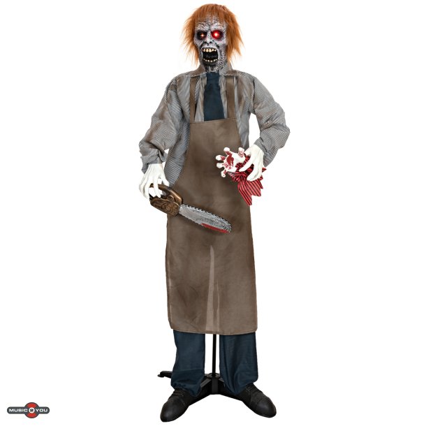 Halloween Full-size Zombie Figur med effekter - 170 cm
