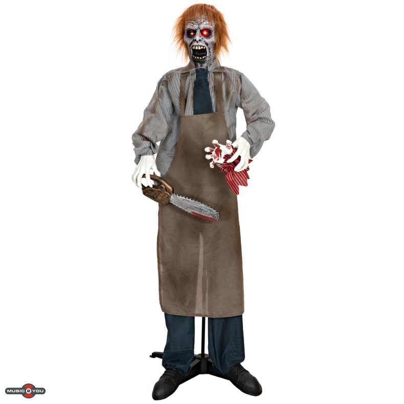 Halloween Full-size Zombie Figur med effekter - 170 cm
