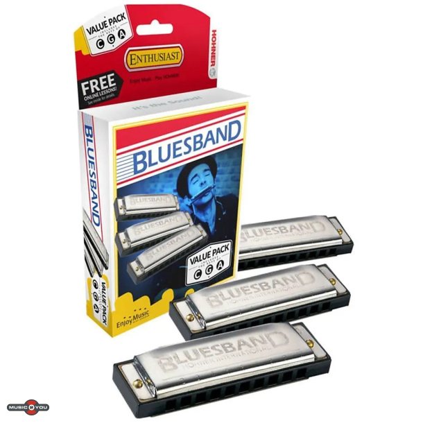 Hohner Blues Band ValuePack Mundharpe st (C, G, A)