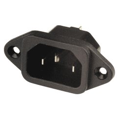 IEC/Apparat Chassis Han 250V/10A - Sort