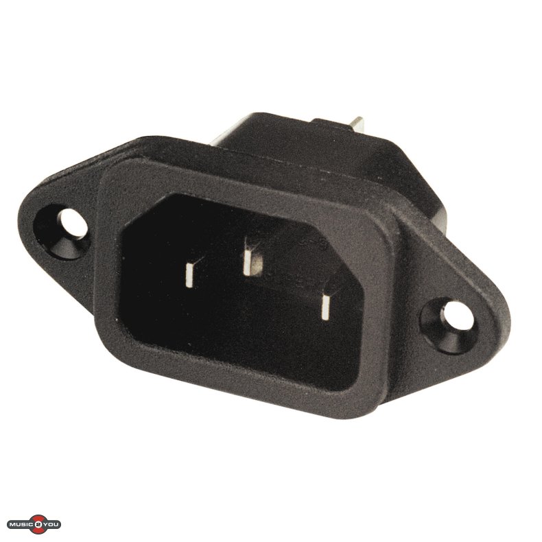 IEC/Apparat Chassis Han 250V/10A - Sort